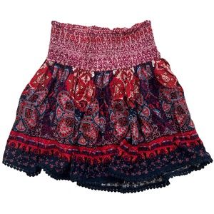 Hollister Flowy Patterned Skirt, Size M